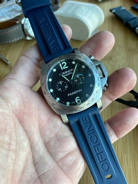 panerai dark blue strap|aftermarket Panerai watch straps.